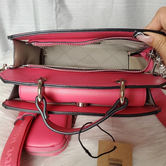 STEVE MADDEN candy pink bevelyn crossbody satchel - Picture 5 of 8